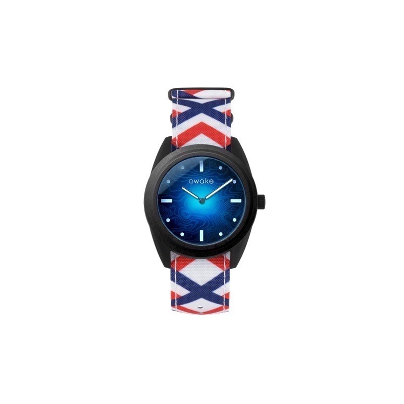 Montre Homme Solaire Recyclée La Bleue Tricolore