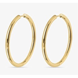 Bijoux en Titane plaqué or jaune - Créoles D 38mm