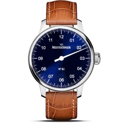 Montre Homme remontage manuel N°01 - 43 mm cadran blue