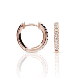 Créoles Or rose & Diamants F-GVS