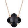 Collier Or et Pierres Onyx Trefle (4,02 cts) - Victoria