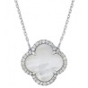 Collier Or et Pierres Diamants et Nacre- Victoria