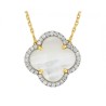 Collier Or et Pierres Diamants et Nacre- Victoria