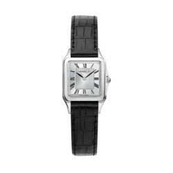 Montre Dame acier bracelet cuir LUNA