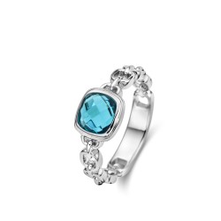 Bague Argent & Pierre bleue ciel