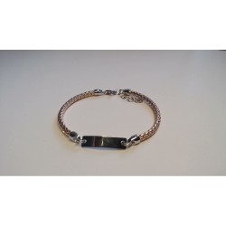 Bracelet Argent et Argent plaqué or rose