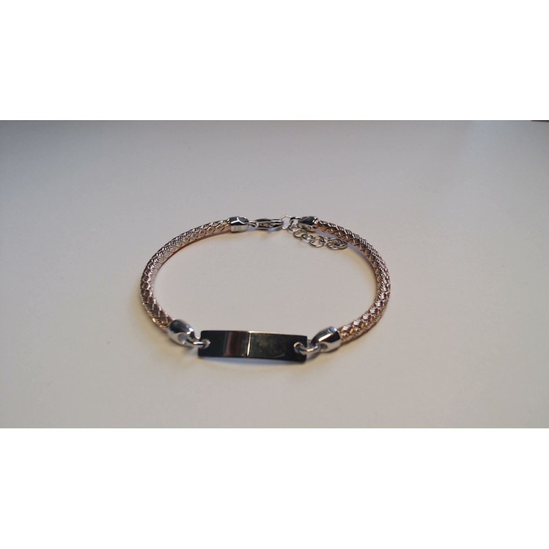 Bracelet Argent et Argent plaqué or rose