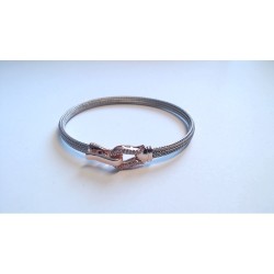 Bracelet Argent et Argent plaqué or rose