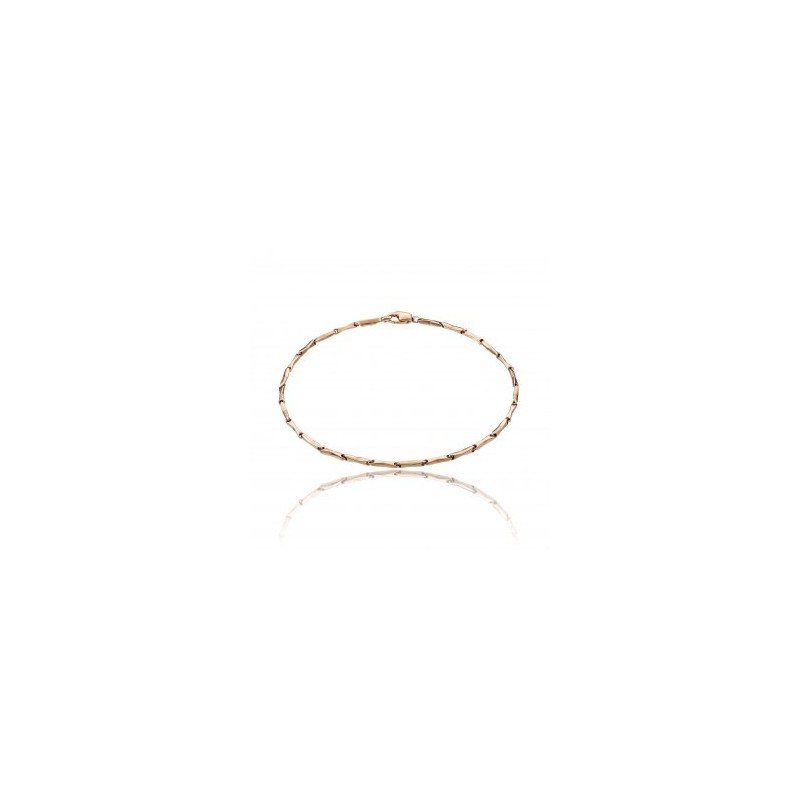 Bracelet Or Rose maille BAMBOO
