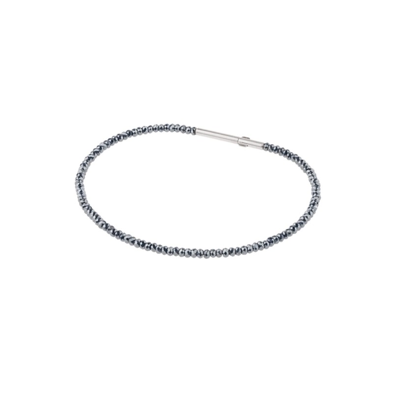 Bracelet Acier & Hématites
