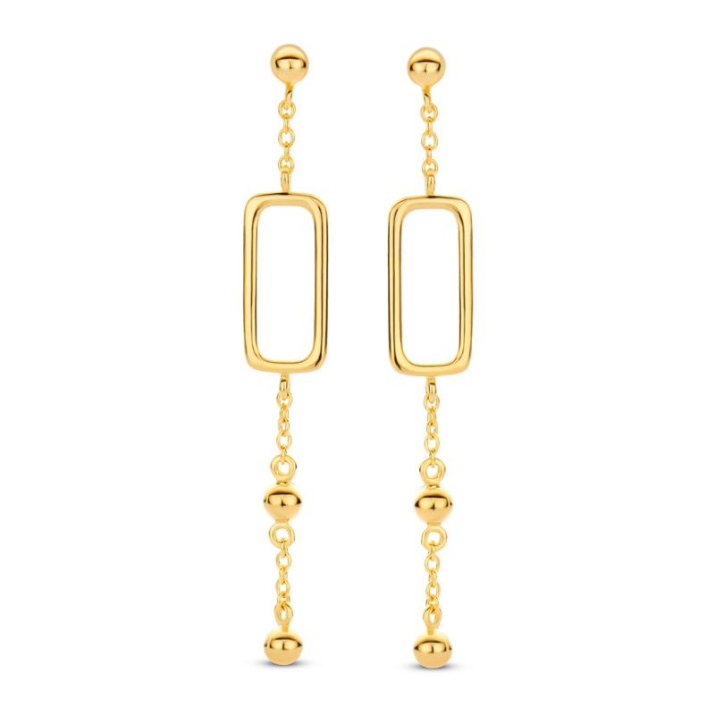 Boucles Plaquées Or sur Argent 