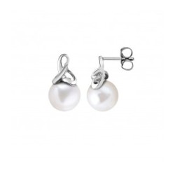 Boucles argent & Perles de culture d'Eau Douce 9/10 mm qualité A