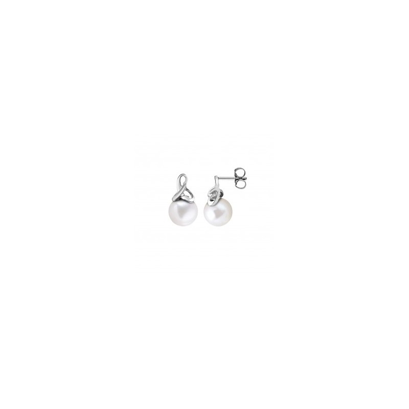 Boucles argent & Perles de culture d'Eau Douce 9/10 mm qualité A