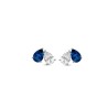 Boucles Argent Oxydes & pierres bleues