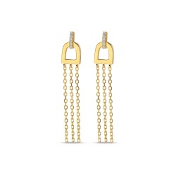 Boucles Plaquées Or sur argent & Oxydes