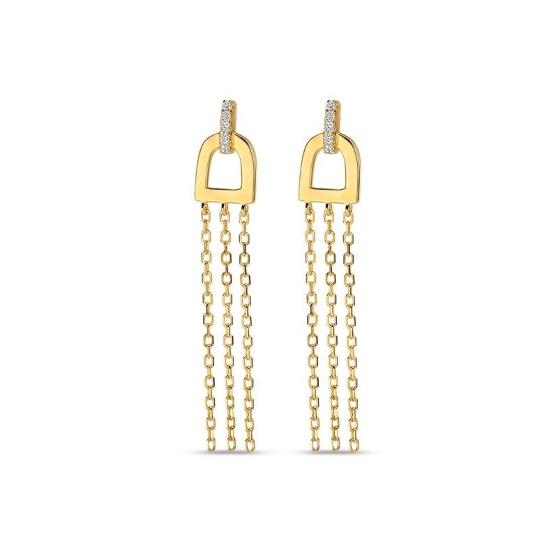 Boucles Plaquées Or sur argent & Oxydes