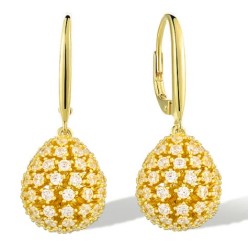 Boucles Plaquées Or sur Argent & Oxydes