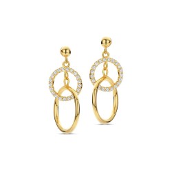 Boucles Plaquées Or sur argent & Oxydes