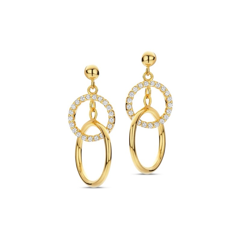 Boucles Plaquées Or sur argent & Oxydes