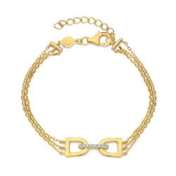 Bracelet Plaqué Or sur argent & Oxydes