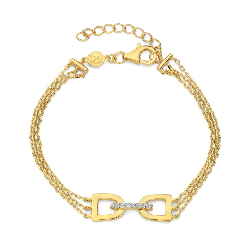 Bracelet Plaqué Or sur argent & Oxydes