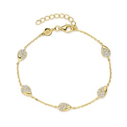 Bracelet Plaqué Or sur argent & Oxydes