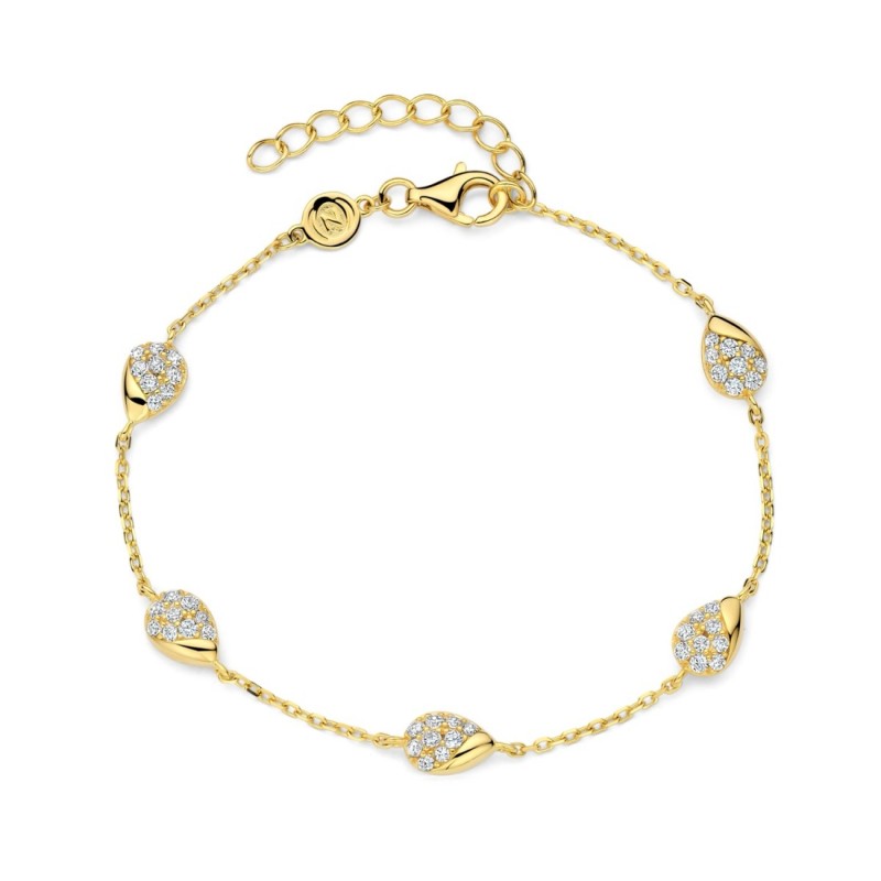 Bracelet Plaqué Or sur argent & Oxydes