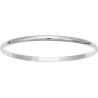 Bracelet Argent Rigide fil demi-jonc 4 mm
