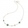 Collier Or et Pierres Malachites 45cm