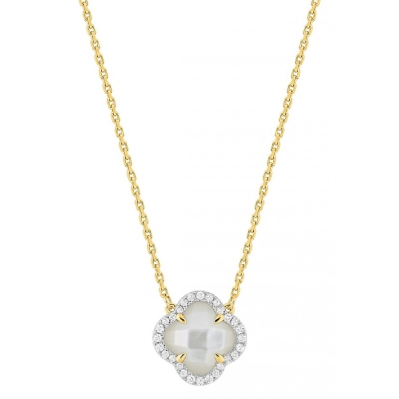 Collier Or et Pierres Mini Victoria avec Nacre 1,189 ct