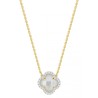Collier Or et Pierres Mini Victoria avec Nacre 1,189 ct