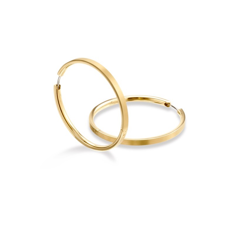 Bijoux en Titane -Créolees 3 mm - D 40 mm