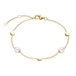 Bijoux en Titane plaqué or jaune & Perles d'eau douce