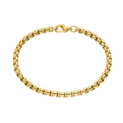 Bijoux en Titane plaqué or jaune 4 mm - 18 cm