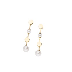 Bijoux en Titane plaqué or jaune & Perles d'eau douce