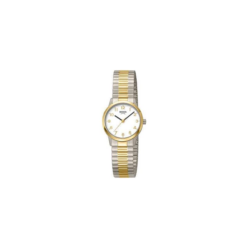 Montre Dame en TItane bicolore bracelet extensible