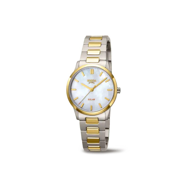 Montre Dame en TItane bicolore - SOLAIRE