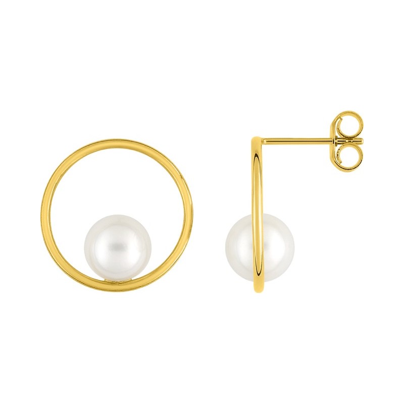 Boucles Or et Perles de Culture 