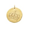 Pendentif plaqué or Vermeil - COURONNE 25MM