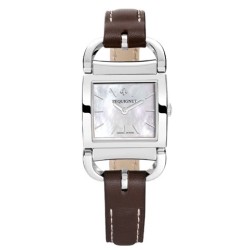 Montre Dame acier bracelet cuir EQUUS ATTELAGE - n°série 146