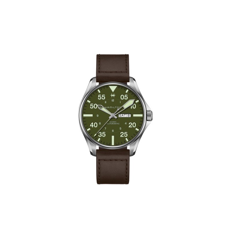 Montre Homme Automatique Khaki Aviation Pilot Schott NYC46mm L.E.