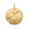 Pendentif plaqué or Vermeil-TREFLE 16MM