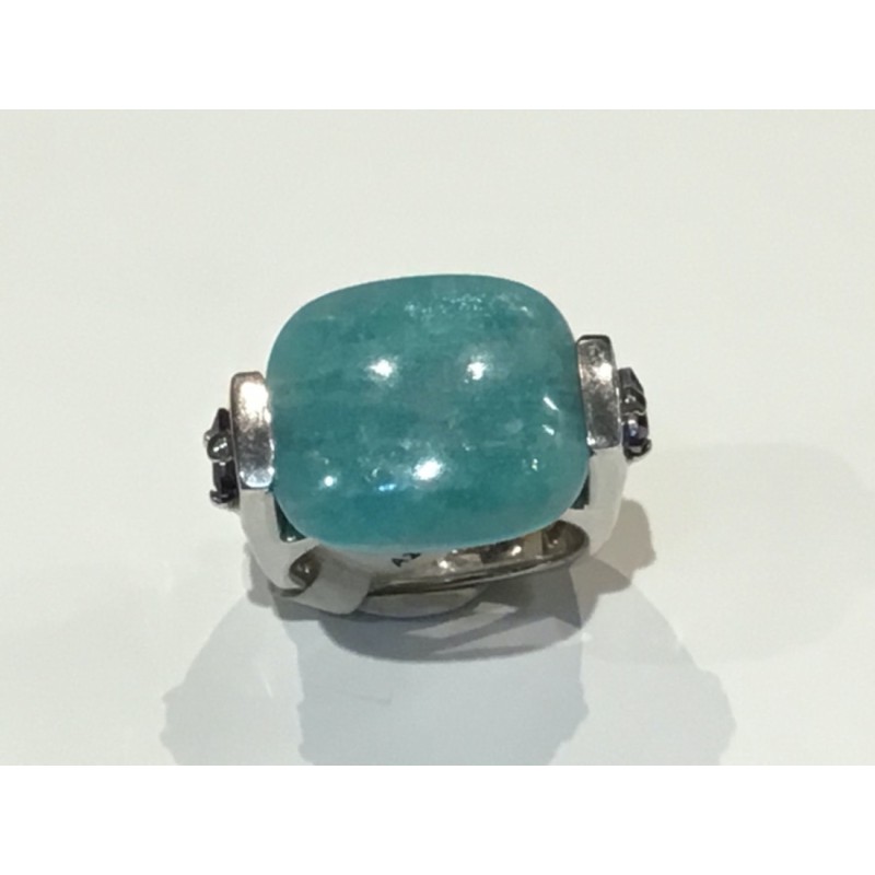 Bague Argent EGERIE Amazonite & Iolite