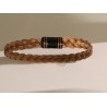 Bracelet Acier pvd rose & et Or sur fermoir