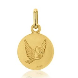 Médaille Or OISEAU "Les Loupiots" 14 mm