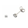 Boucles Or et Pierres Diamants 2 x 0,125 ct serti 4 griffes