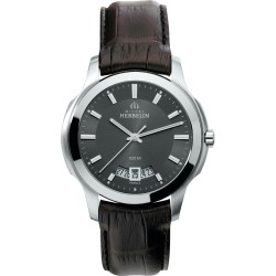 Montre Homme sur bracelet cuir 