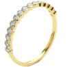 Alliance Or et Diamants serti Demi Lune