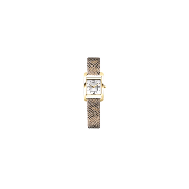 Montre Dame plaquée bracelet cuir - Ve Avenue