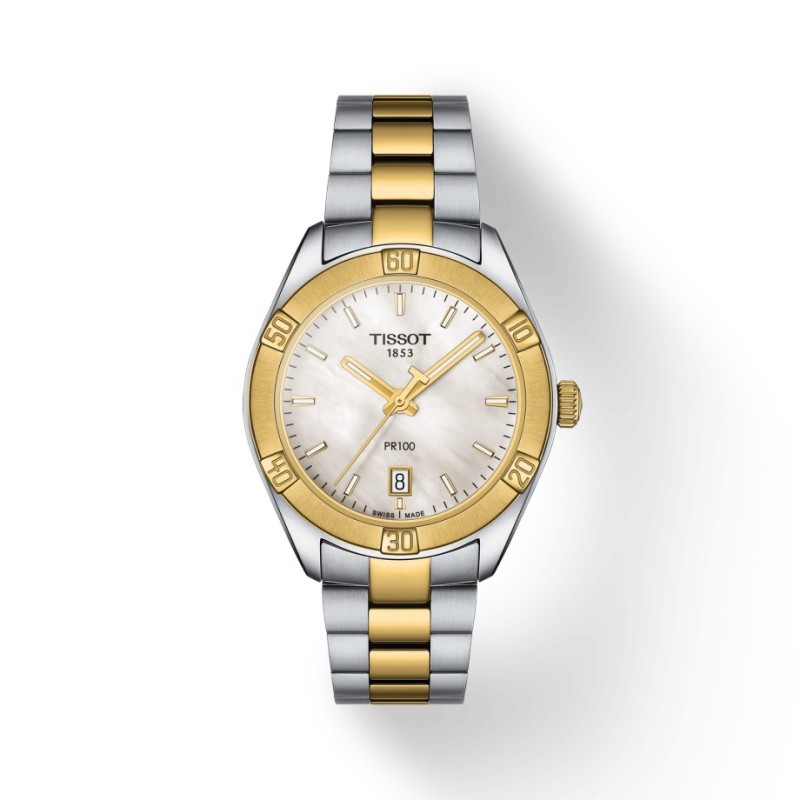 Montre Dame tour de bras Acier & PVD Jaune -PR100